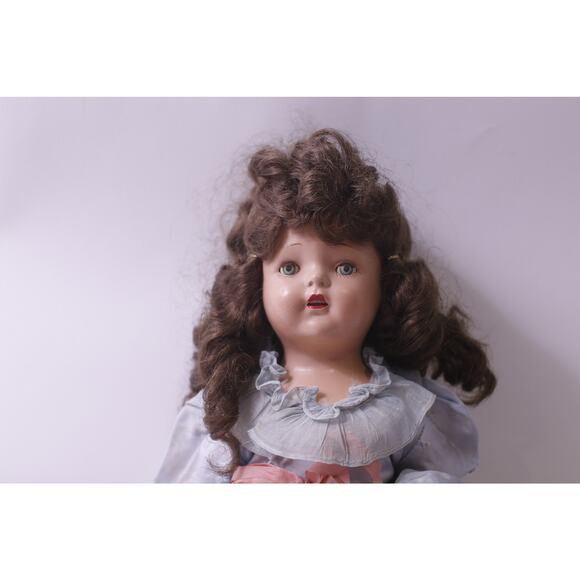 Vintage, 1940s, Composition Doll, 19", Dressed, Retro Toy, FLAW ~ 250809-WH 438 - Picture 1 of 8